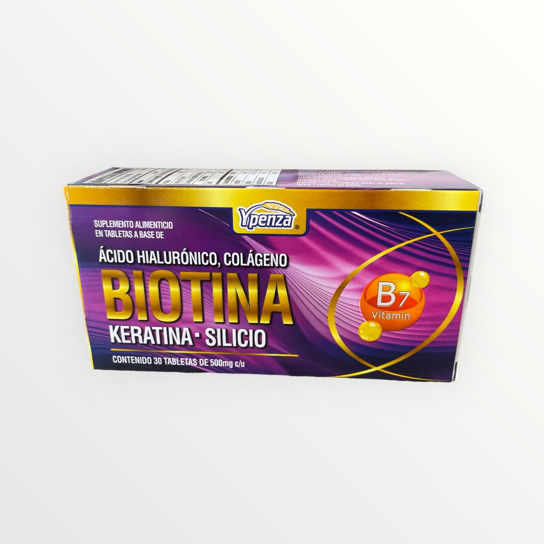 💖 Biotina y Keratina – 30 Tabletas (Ypenza)
