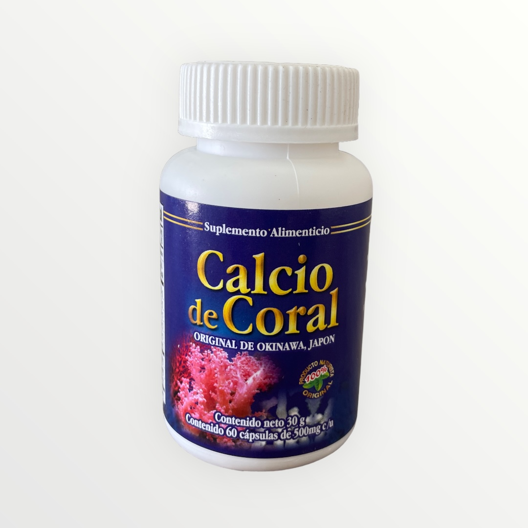 🦴 Calcio de Coral – 60 Cápsulas (Vida Herbal)