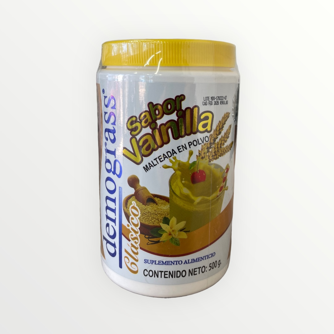 🌿 Demograss Malteada Vainilla – 500 g
