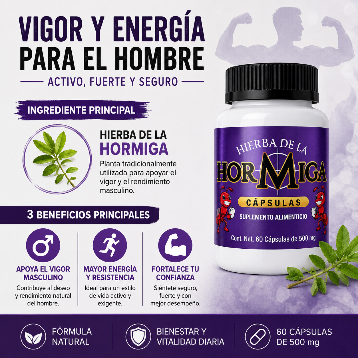 Hierba de la Hormiga | Suplemento Alimenticio Natural | Apoyo para la Vitalidad y el Bienestar General