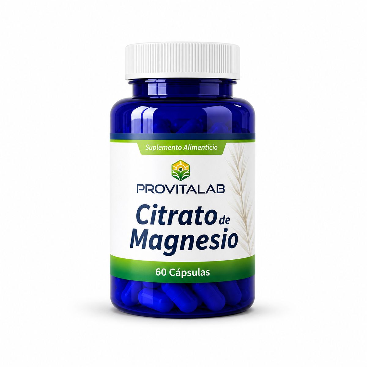 ⚡ Citrato de Magnesio – Provitalab (60 cápsulas)