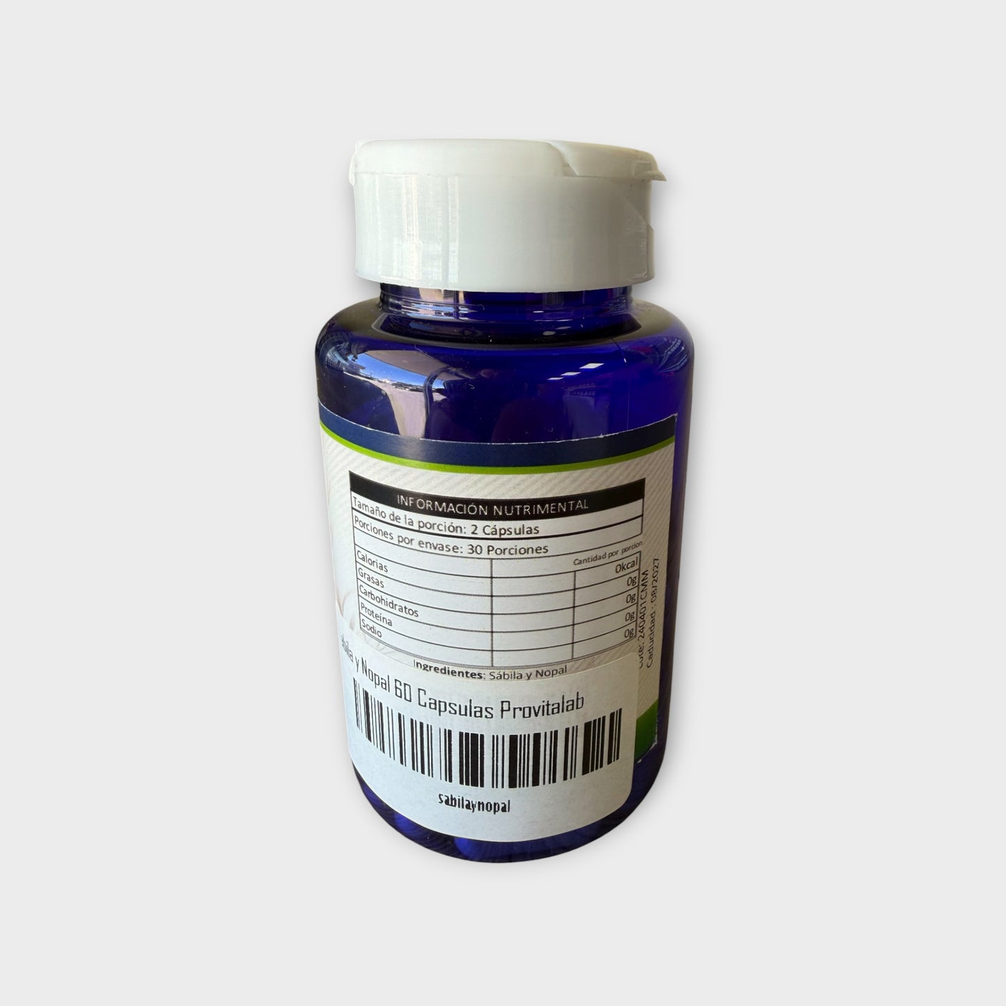 🌿 Sábila + Nopal – Provitalab (60 cápsulas)