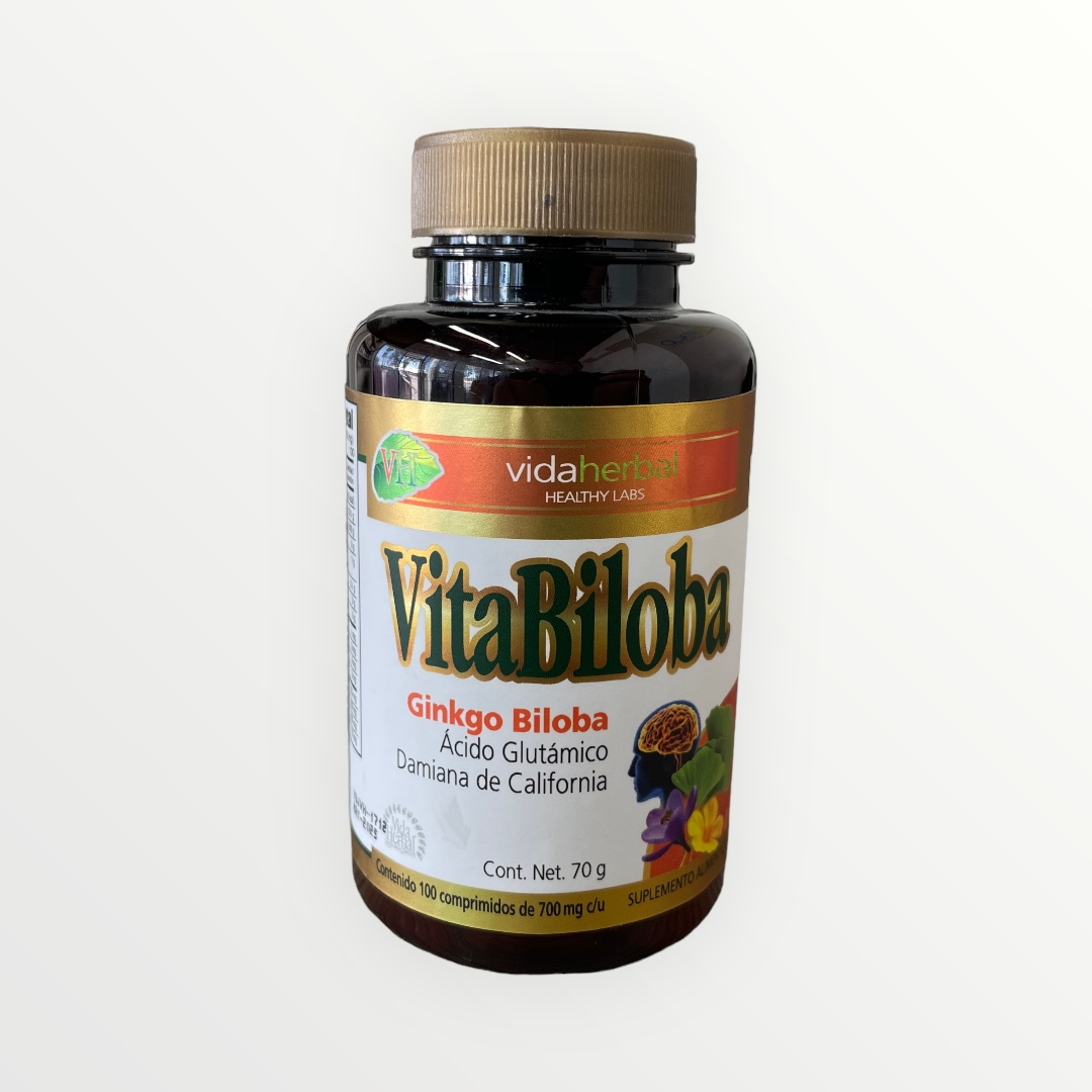 🧠 Vitabiloba – Vida Herbal (100 tabletas)