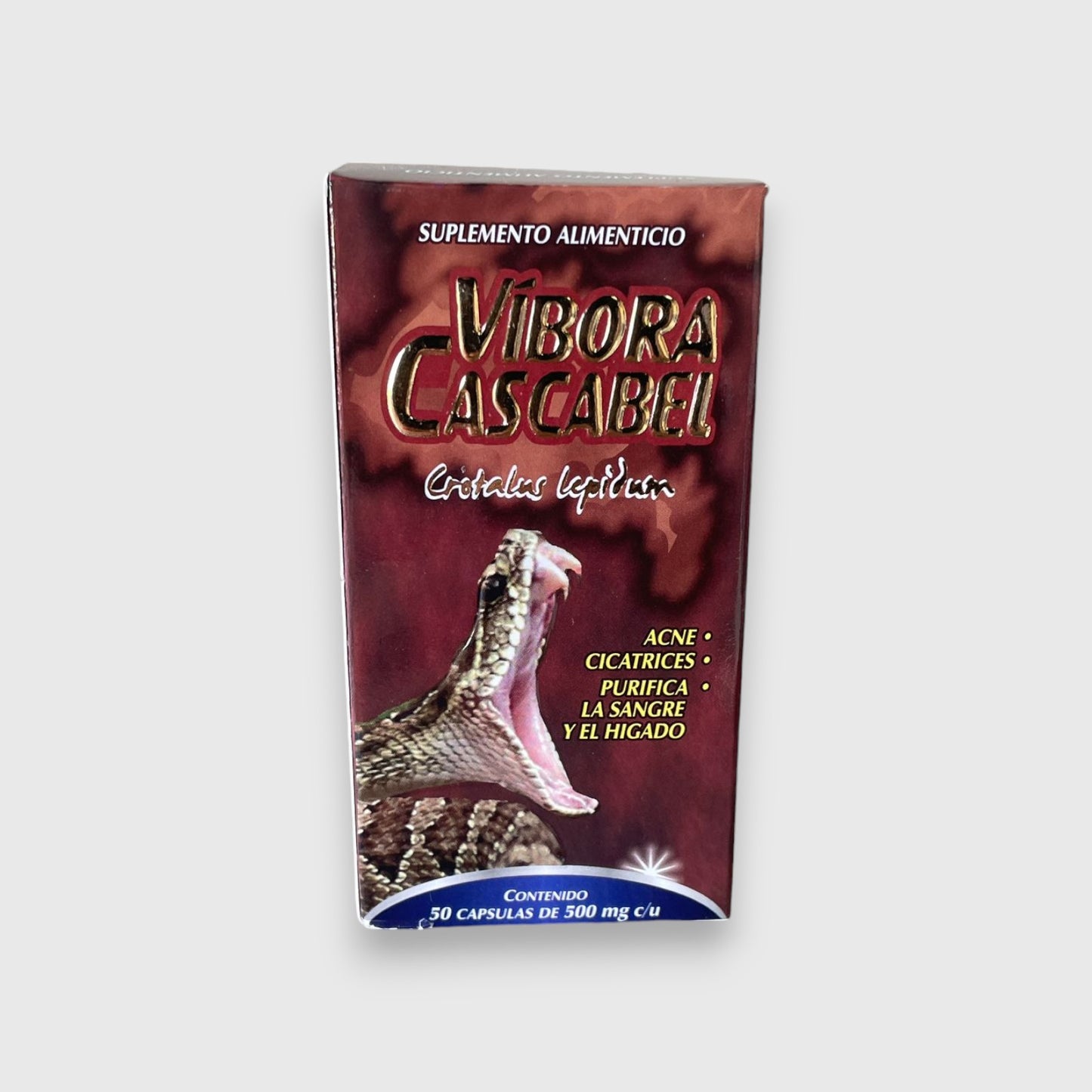🐍 Víbora de Cascabel – 50 Cápsulas