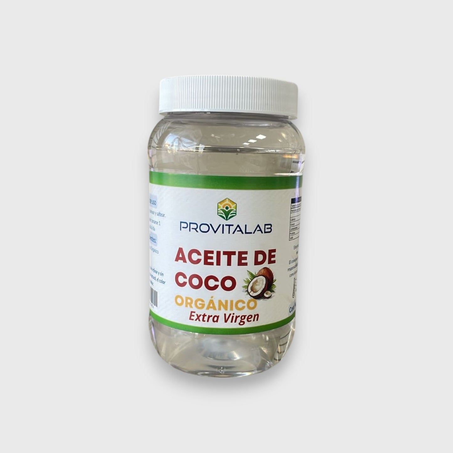 🥥 Aceite de Coco Orgánico Extra Virgen – Provitalab (473ml)