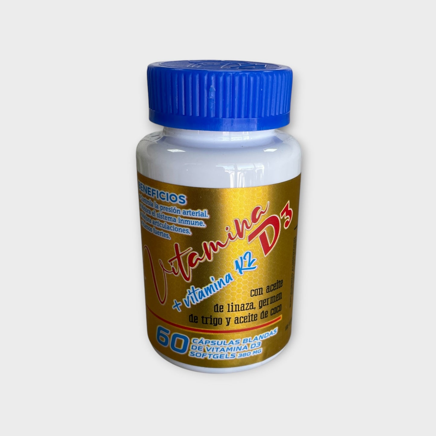 ☀️ Vitamina D3 + K2 – Sioux (60 cápsulas)