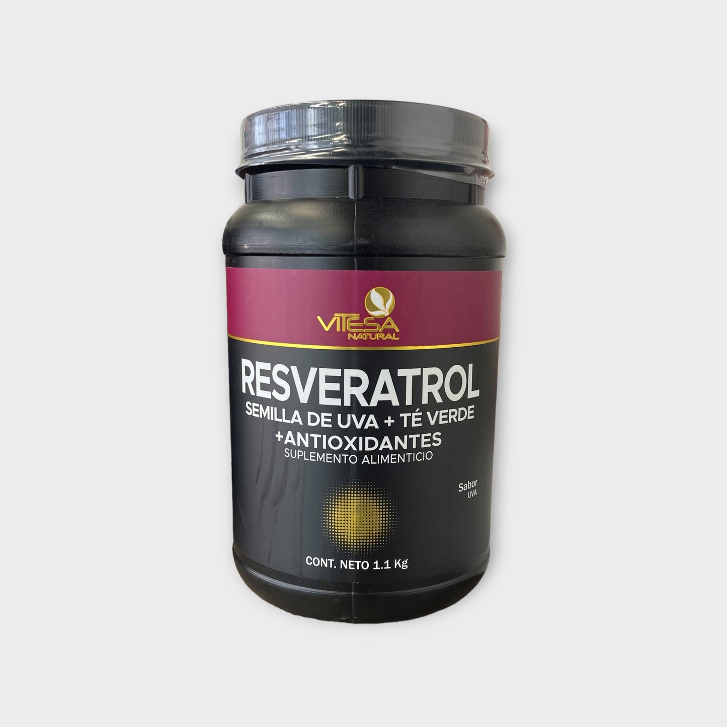 🍇 Resveratrol + Semilla de Uva + Té Verde – 1.1 kg