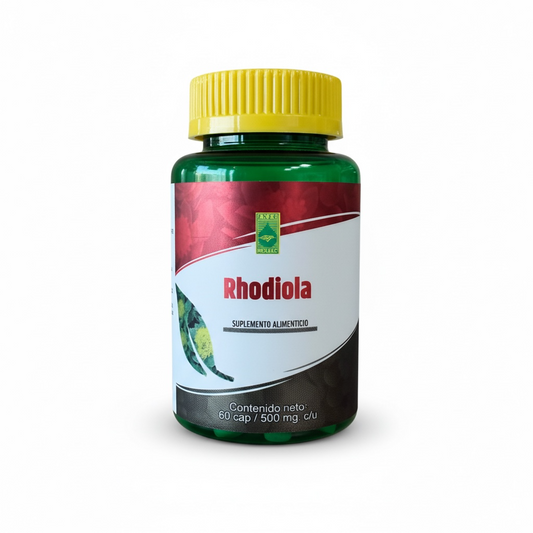Rhodiola 500 mg | Adaptógeno Natural para Energía, Resistencia Física y Mental | 60 Cápsulas