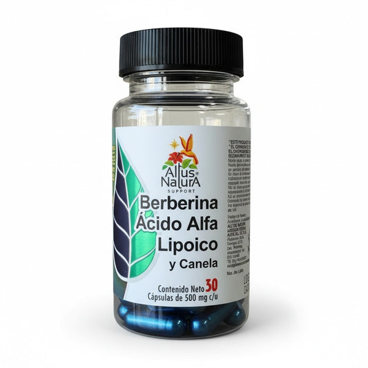 🩸 Berberina Complex (Altus natura) – Apoyo al control de glucosa y metabolismo