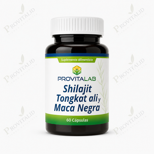 Shilajit + Tongkat Ali + Maca Negra + Zinc | Fórmula para Energía, Vitalidad y Rendimiento Masculino | 60 Cápsulas