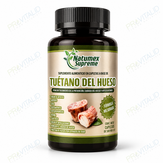Tuétano del Hueso | Fórmula con Glucosamina, Cartílago de Tiburón, Cúrcuma y Jengibre | Apoyo para Huesos y Articulaciones