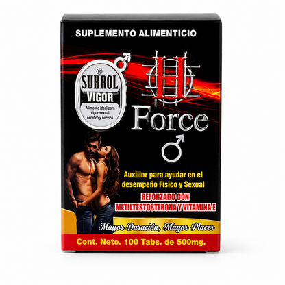 Sukrol H Force | Suplemento con Vitamina E | Apoyo para la Vitalidad, Energía y Rendimiento Masculino | 100 Tabletas