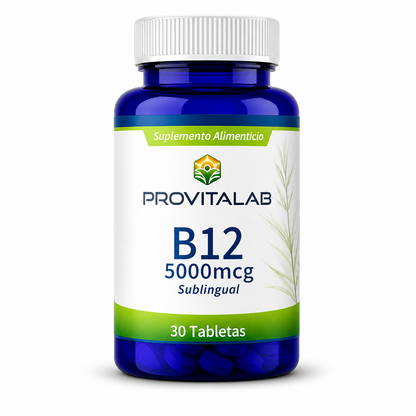 💊 Vitamina B12 5000 mcg – Provitalab (30 tabletas)