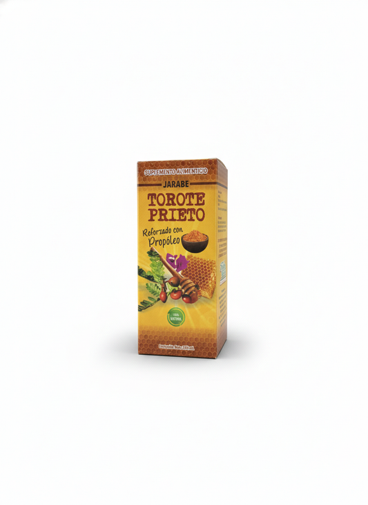 Jarabe de Torote Prieto con Propóleo y Miel de Abeja | Apoyo para la Garganta y Bienestar Respiratorio | Con Vitamina C