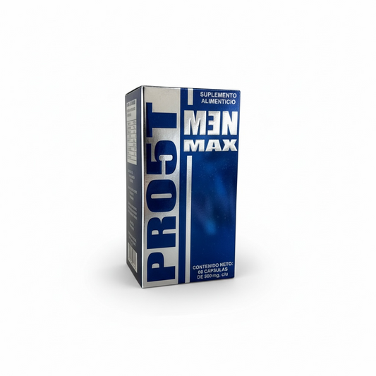 Prost Men Max | Fórmula con Avena Silvestre, Pingüica, Buchu, Zinc y Jalea Real | Bienestar Masculino y Salud Prostática