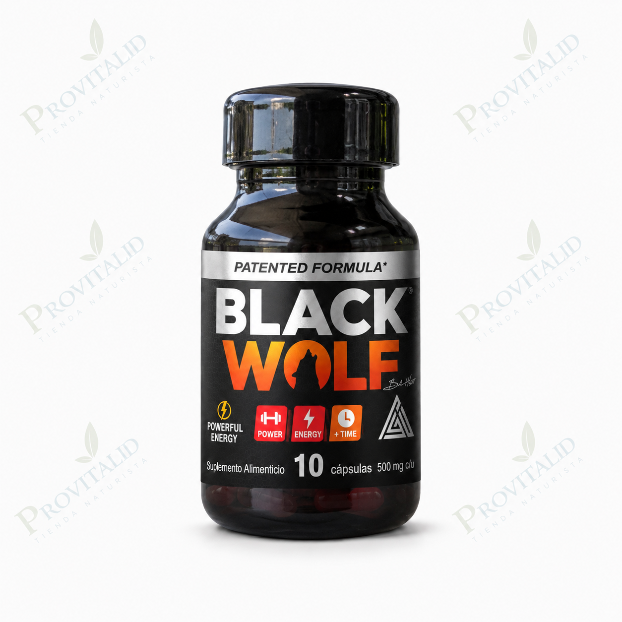 Black Wolf® | Fórmula Masculina con Maca, Damiana y Guaraná 🐺🔥