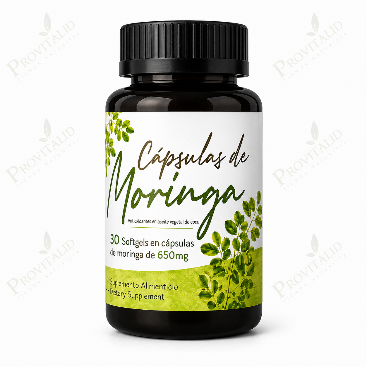 Aceite de Moringa 650 mg | 30 Softgels | Fuente Natural de Antioxidantes