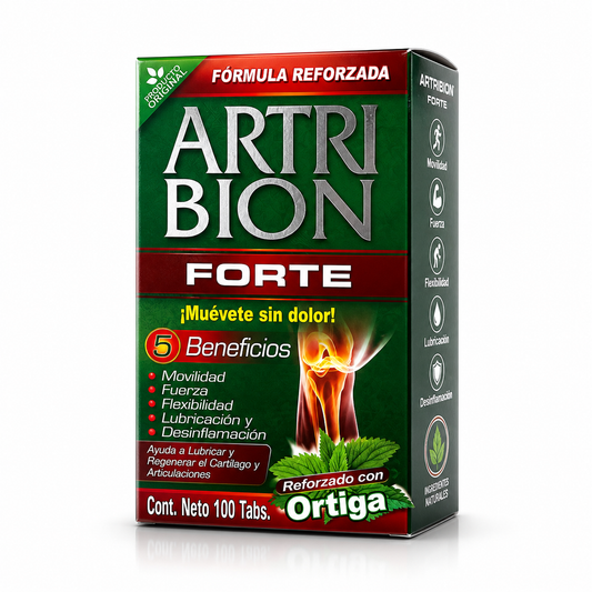 Artribion Forte | Glucosamina, Condroitina y Colágeno | Soporte Integral para Articulaciones | 100 Tabletas