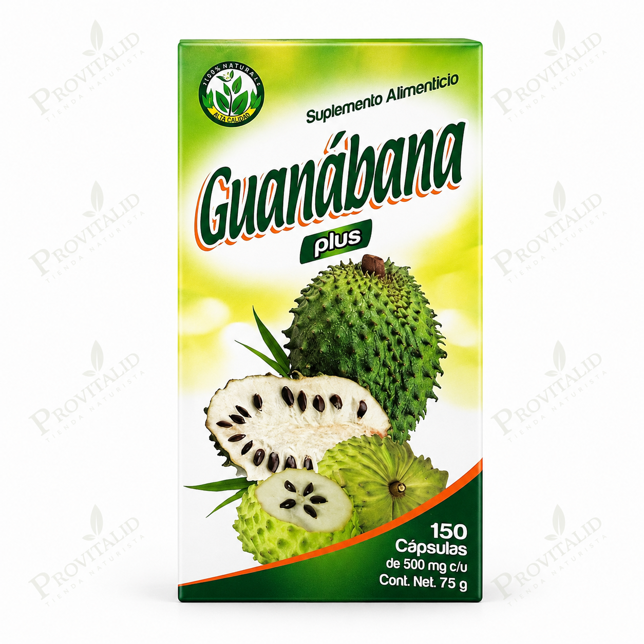 Guanábana Plus | 150 Cápsulas de 500 mg | Fuente Natural de Antioxidantes