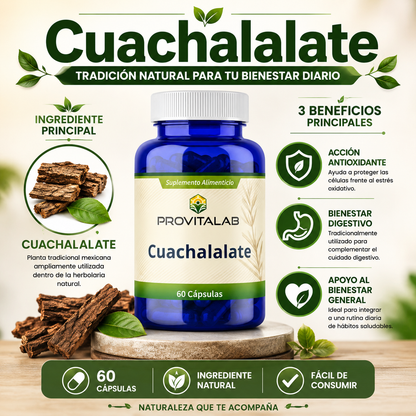 Cuachalalate | 60 Cápsulas | Bienestar Digestivo y Protección Antioxidante