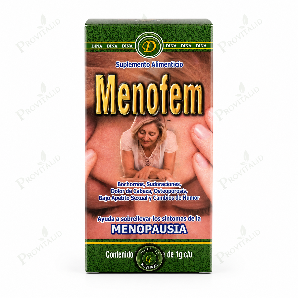 Menofem | Fórmula Natural con Soya, Trébol Rojo, Salvia y Cohosh Negro | Bienestar Femenino durante la Menopausia