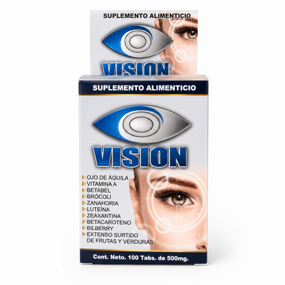 Vision – Fórmula con Luteína, Zeaxantina y Bilberry para el Cuidado de la Vista