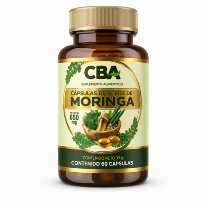 Aceite de Moringa en Cápsulas | Nutrición Natural para Piel, Cabello y Bienestar General