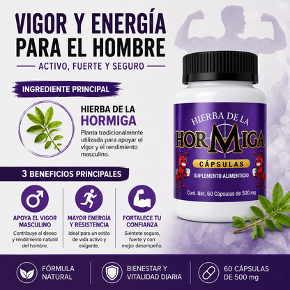 Hierba de la Hormiga | Suplemento Alimenticio Natural | Apoyo para la Vitalidad y el Bienestar General