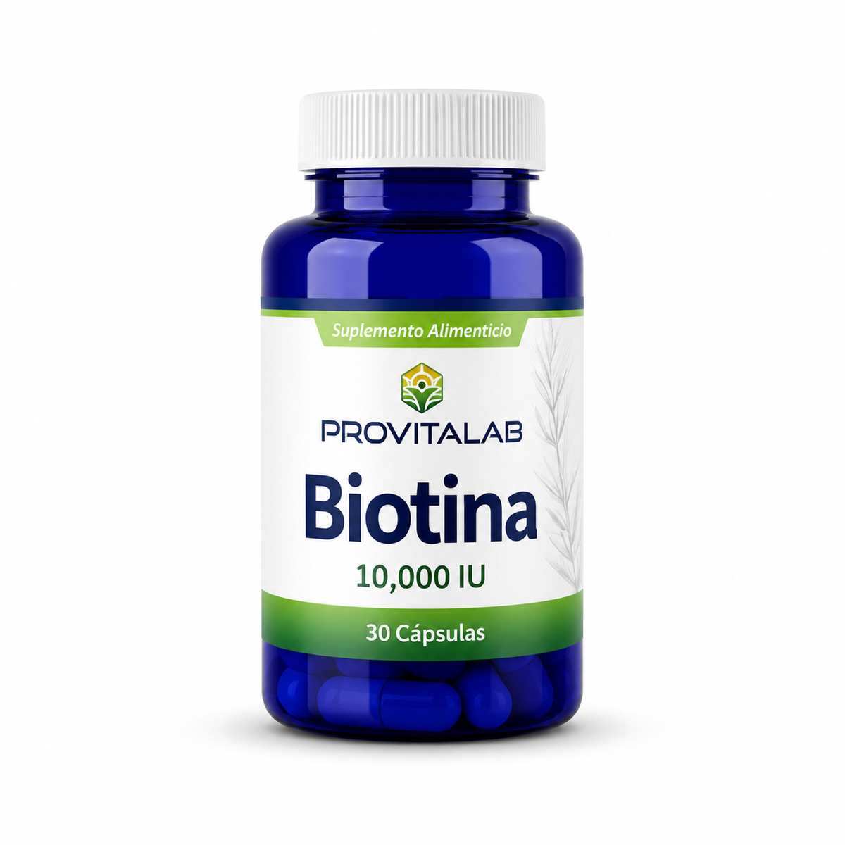 💖 Biotina 10,000 IU 30 Cápsulas – Provitalab