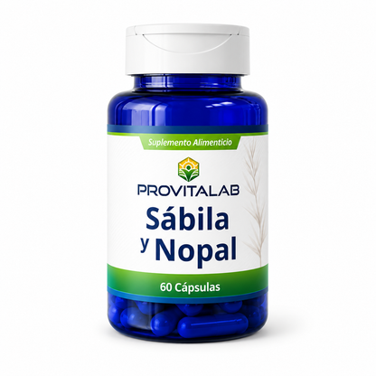 🌿 Sábila + Nopal – Provitalab (60 cápsulas)