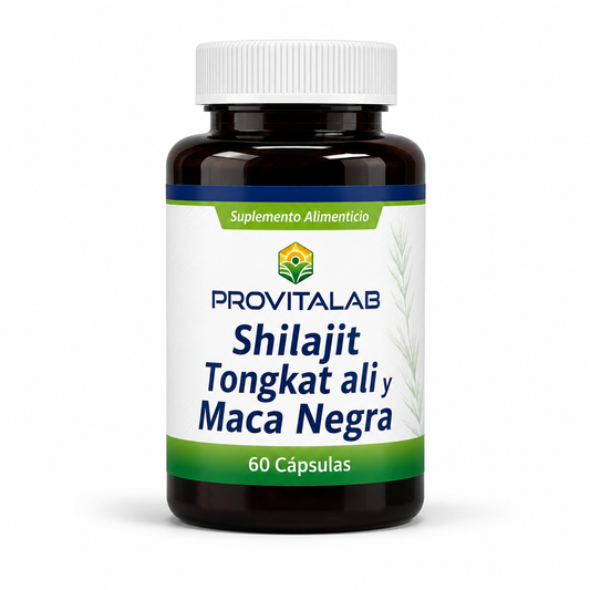 Shilajit + Tongkat Ali + Maca Negra + Zinc | Fórmula para Energía, Vitalidad y Rendimiento Masculino | 60 Cápsulas