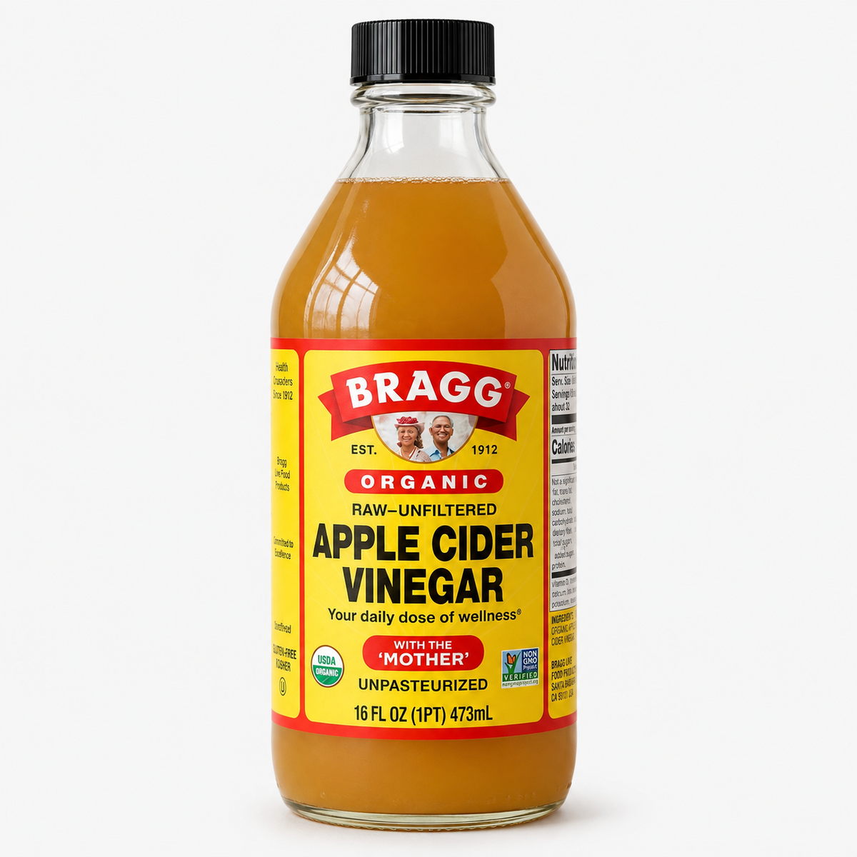 🍎 Vinagre de Manzana Orgánico 473 ml – Bragg