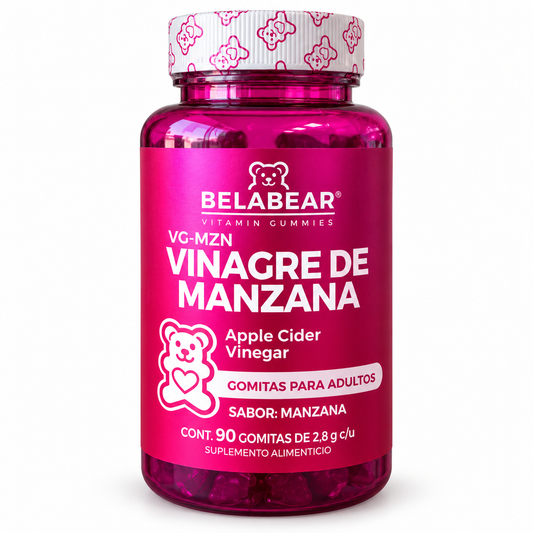 Vinagre de Manzana | 90 Gomitas | Belabear