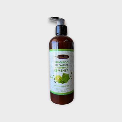 💆‍♀️ Shampoo de Bergamota + Albahaca + Menta – Karla Di (500 ml)