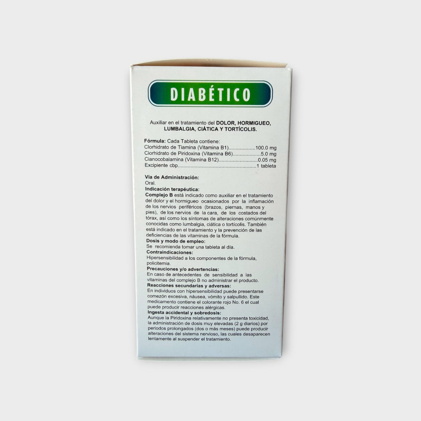 💊 Complejo B Diabético – Avivia (30 tabletas)