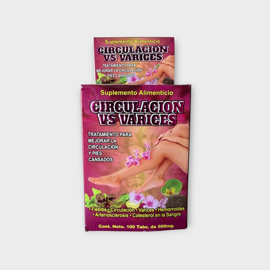 💜 Circulación vs Várices – 100 tabletas