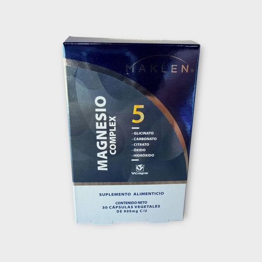 ⚡ 5 Magnesios – Maklen (30 cápsulas)