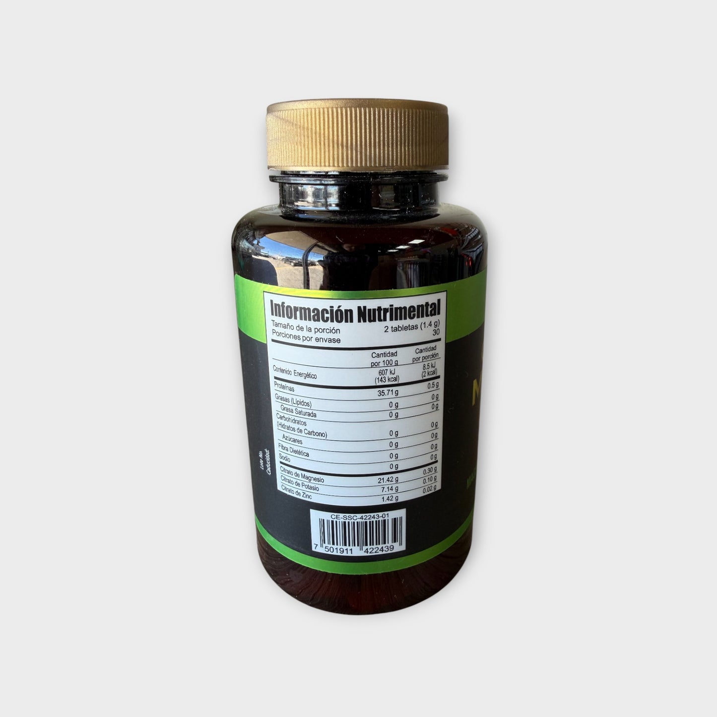 ⚡ Citrato de Magnesio + Potasio + Zinc – 60 tabletas