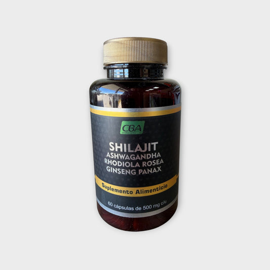 ⚡ Shilajit + Ashwagandha + Rhodiola + Ginseng – 60 cápsulas