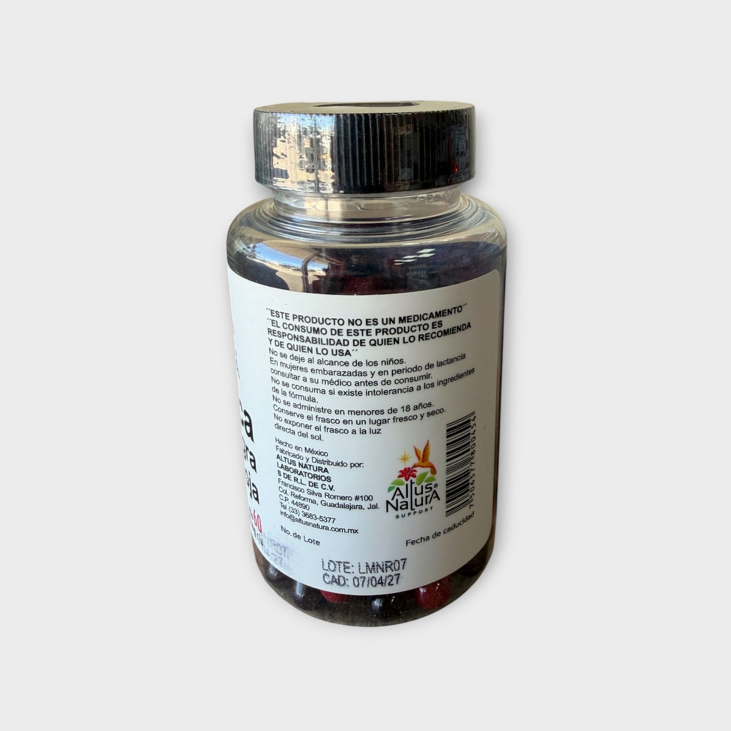 ❤️ Maca Negra y Roja – Altus Natura (60 cápsulas)