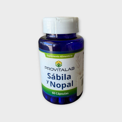 🌿 Sábila + Nopal – Provitalab (60 cápsulas)