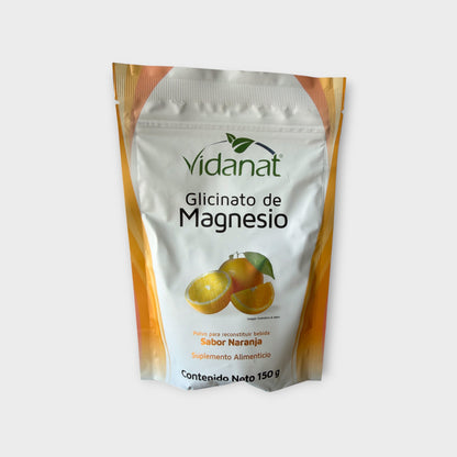 🍊 Glicinato de Magnesio sabor Naranja – Vidanat (150 g)