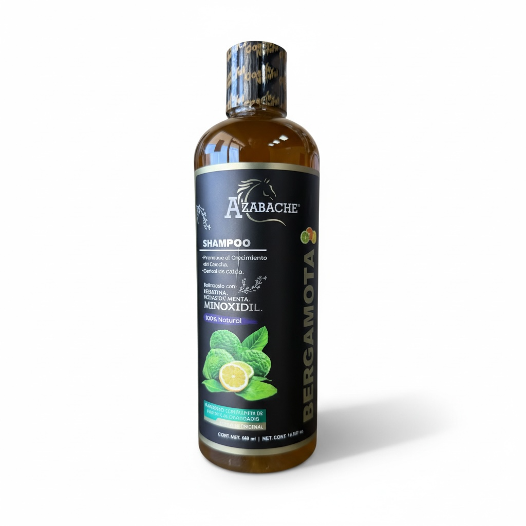 Shampoo de Bergamota, Menta y Minoxidil | Limpieza Profunda y Crecimiento Capilar