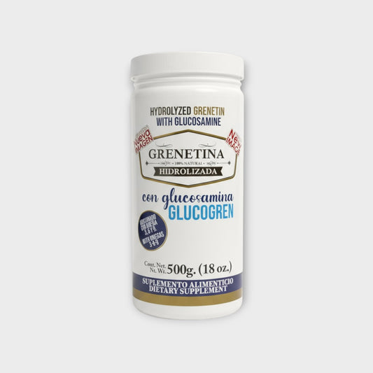 🦴 Grenetina Hidrolizada con Glucosamina – Sabor Natural (500 g)