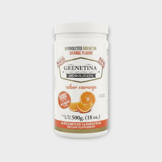 🍓 Grenetina Hidrolizada Sabor Naranja – Dragon King (500 g)