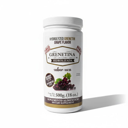 🍓 Grenetina Hidrolizada Sabor Uva – Dragon King (500 g)